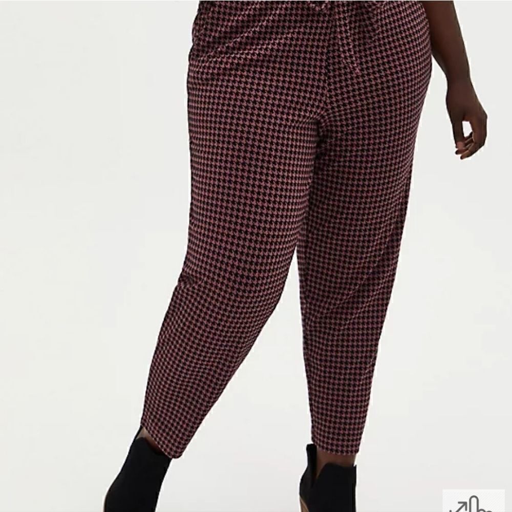 Torrid herringbone paperbag Ponte pants - Picture 3 of 7
